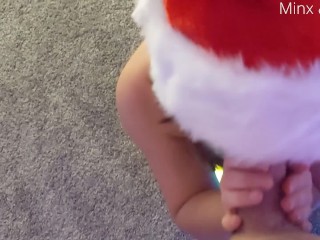 "Smack my ass Santa!" - Passionate amateur Xmas fuck- Minx_& Lynx