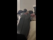 Preview 2 of Sensory Deprivation Bondage in Sleepsack with Estim and Clamps and Post Orgasm Torment