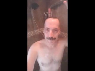 old, unclechris, walk in shower, solo male