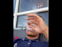 Video Sara jay & lil D smoke a blunt & talk porn