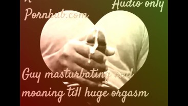 MALE MOANING ORGASM WITH DIRTY TALK (AUDIO FOR WOMEN)
