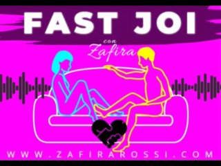 JOI RAPIDO  FAST JOI CON ZAFIRA  DOMINADO Y OBEDIENTE TE MASTURBARÁS CONMIGO