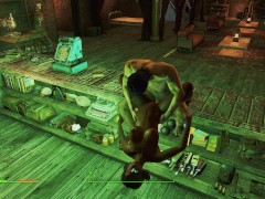 Vativa. Glamorous Japanese seller fucks a girl on the counter | Fallout heroes