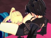 Preview 2 of Bayonetta and Samus lesbian fuck - Super Smash Bros Hentai.