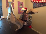 Preview 3 of Mrs. Clause Teases You with her Magical Nylon Soles! HD PREVIEW