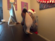 Preview 4 of Mrs. Clause Teases You with her Magical Nylon Soles! HD PREVIEW