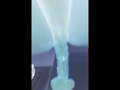 *TRIPPY VIBE* MILF rides huge dildo, then squirts. *TURN IT UP* Lots of dirty talk Stacey38G