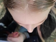 Preview 4 of Blowjob To My Stepbrothеr In Public Outdoors. | He Cum In My Mouth And I Swallowed Everything :)
