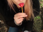 Preview 5 of Blowjob To My Stepbrothеr In Public Outdoors. | He Cum In My Mouth And I Swallowed Everything :)