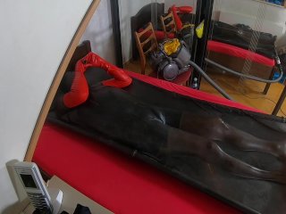 self bondage, kink, webcam, behind the scenes