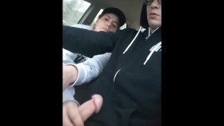 Heather Kane ALMOST caught jerking off cock while being driven to next Porn Shoot