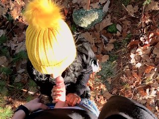 QUICK OFF TRAIL NATURE FUCK... ALMOST GOT CAUGHT!