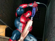 Preview 6 of Spiderman Muscle Cock Vore Growth Loop animation