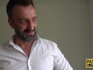 Busty submissive milf gobbles cock screenshot number 0