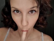 Preview 5 of JOI jerk off instructions - Cum in my Mouth - Facial POV ASMR