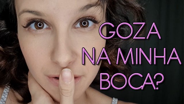 porn video thumbnail for: JOI Punheta Guiada - Goze na minha boca! - POV closeup ASMR