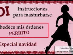 JOI - Te trato como un perrito sumiso en navidad.