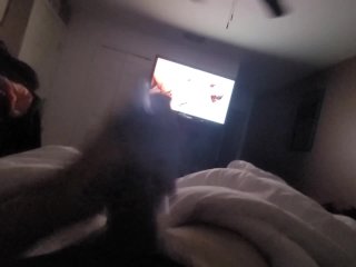 LATE NIGHT JERKING OFF NEXT TO YOU IN BED TRYING HARDTO BE QUIET