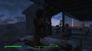 Cowgirl Porn In A Glass-Walled Building