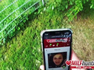 Sarah Kay gets boned in a Berlin park!MILFHUNTING24