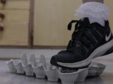 Sneakers Nike Crushing Egg Carton During The Quarantine