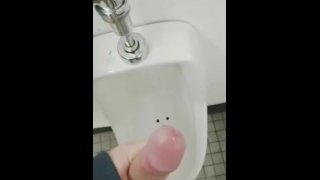 Jerk Off In A Public Urinal Cockdevotee