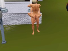 Woman really wants sex from her lover right in the local bar | Porno game