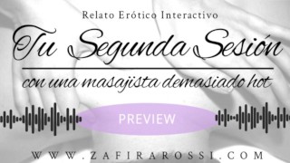 PREVIEW SECOND SESSION WITH MASSEUSE TOO HOT AUDIO HOT INTERACTIVE SWEET FEMDOM