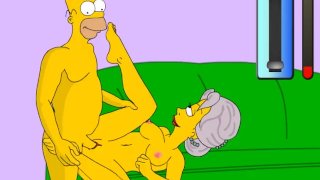 Homer's Happy Chance Sex POV CARTOON P70 From The Simpsons