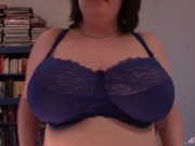 Preview 4 of Huge boob tit drop sheer shirt