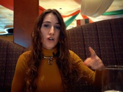 Piper Blush Eating Pizza in slow-motion