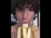 Preview 6 of Deepthroating a Banana