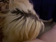 Preview 4 of Sexy blonde milf swallows load