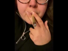 Smoking joint bbw kissing 