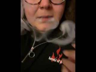 kissing, sabrina, heavy smoker, smoking fetish