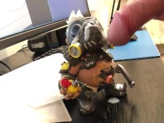 Cumming on a Roadhog figurine