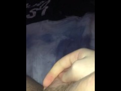 White Boy Jacking off in bed...