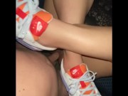 Preview 2 of Getting fucked in my new Nike air max sneakers