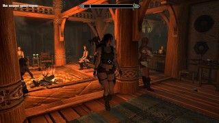 At One Of The Bars Laura Croft Loses Her Virginity To An Anime Porno Game