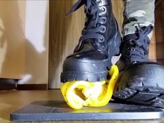 Food Crushing with Buffalo Boots (Trailer)
