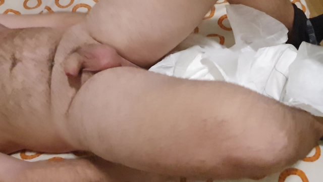 Diaper boy cumshot and change