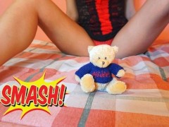 Being Kinky with my teddy bear foot worship Domination