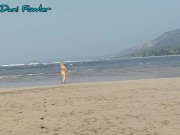 Preview 4 of Shameless Masked Slut Angel Fowler Having Fun on Nude Beach with Dani Danger