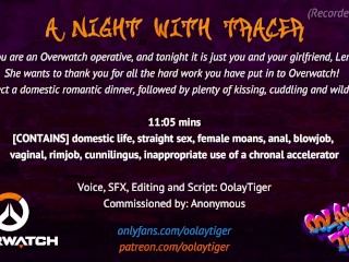 [OVERWATCH] Uma Noite com Tracer | Áudio Erótico Por Oolay-Tiger