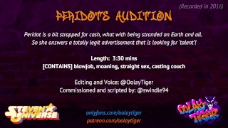 Oolay-Tiger's STEVEN UNIVERSE Peridot's Audition Erotica Audio Play