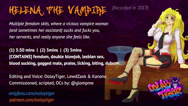 [OC] Helena The Vampire  Erotic Audio Play by Oolay-Tiger