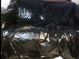 Hung Shemale shoots massive load