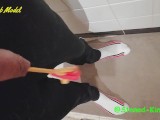 SK Walking around the house with fixed catheter inside cock