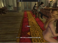 Fucked with a muscular man and then sucked it | Skyrim sex