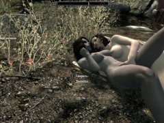 Fucked with a muscular man and then sucked it | Skyrim sex